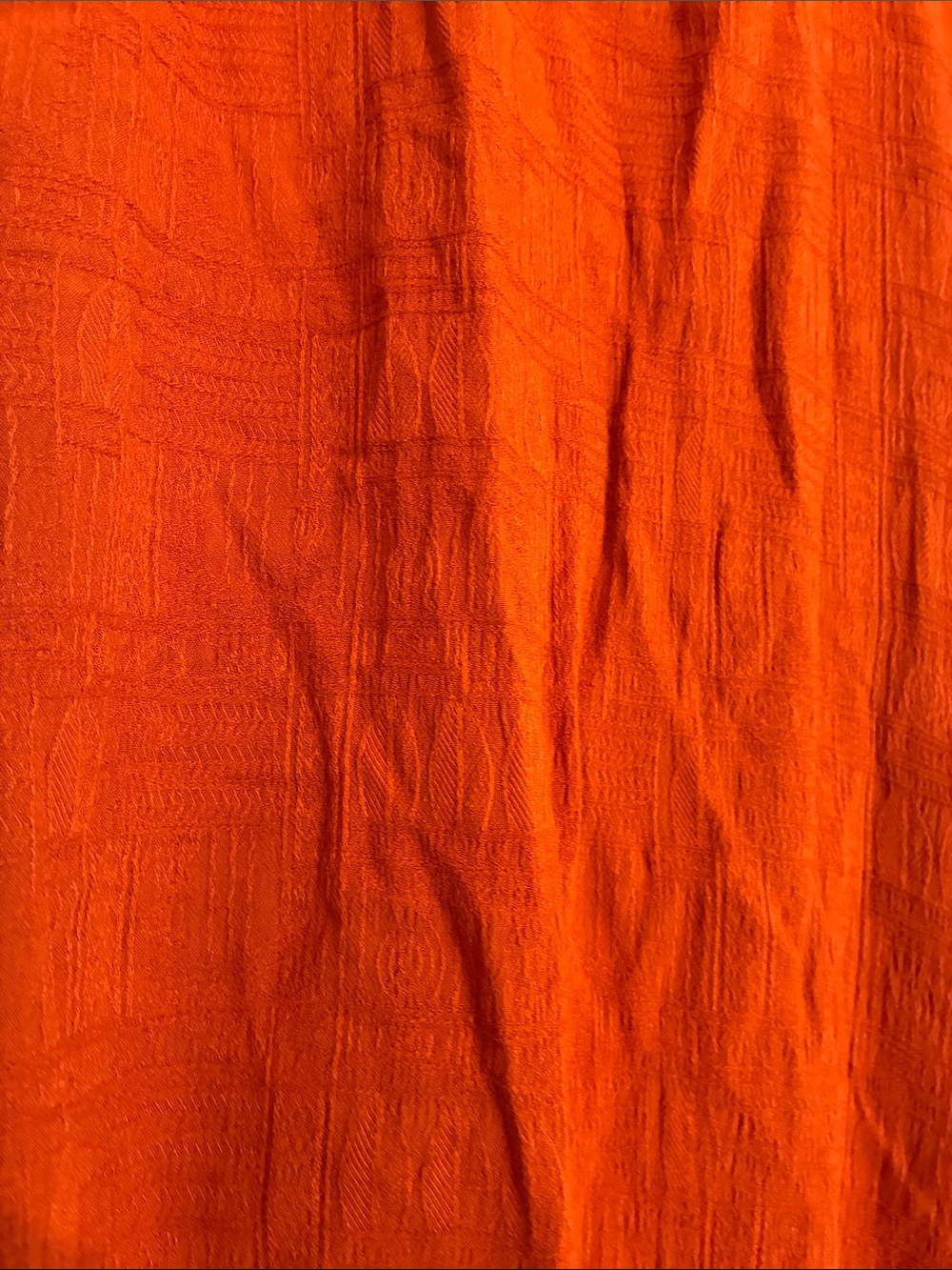 Democracy Rust Orange Button-Front Peasant Tunic - Picture 8 of 8